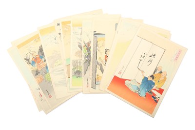 Lot 1073 - A GROUP OF JAPANESE WOODBLOCK PRINTS BY OGATA GEKKO.