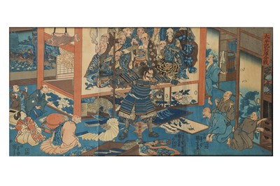 Lot 1093 - A LARGE COLLECTION OF WOODBLOCK PRINTS....