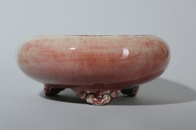 Lot 119 - A CHINESE COPPER RED GLAZED INCENSE BURNER.