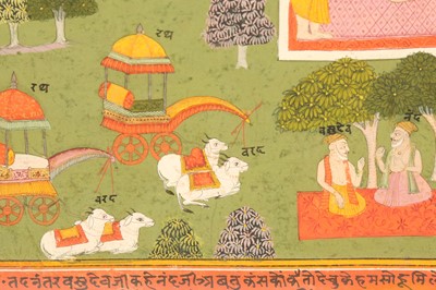 Lot 341 - AN ILLUSTRATION TO A BHAGAVATA PURANA SERIES