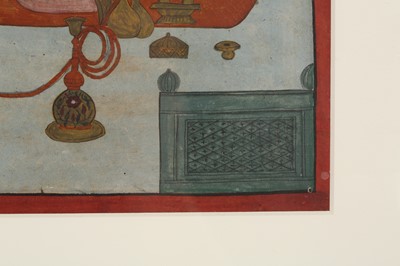 Lot 340 - A COURTLY LADY RELAXING ON A TERRACE