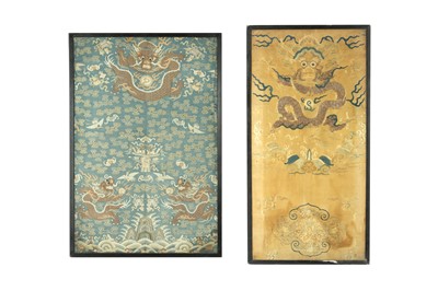 Lot 367 - TWO CHINESE 'DRAGON' TEXTILES.