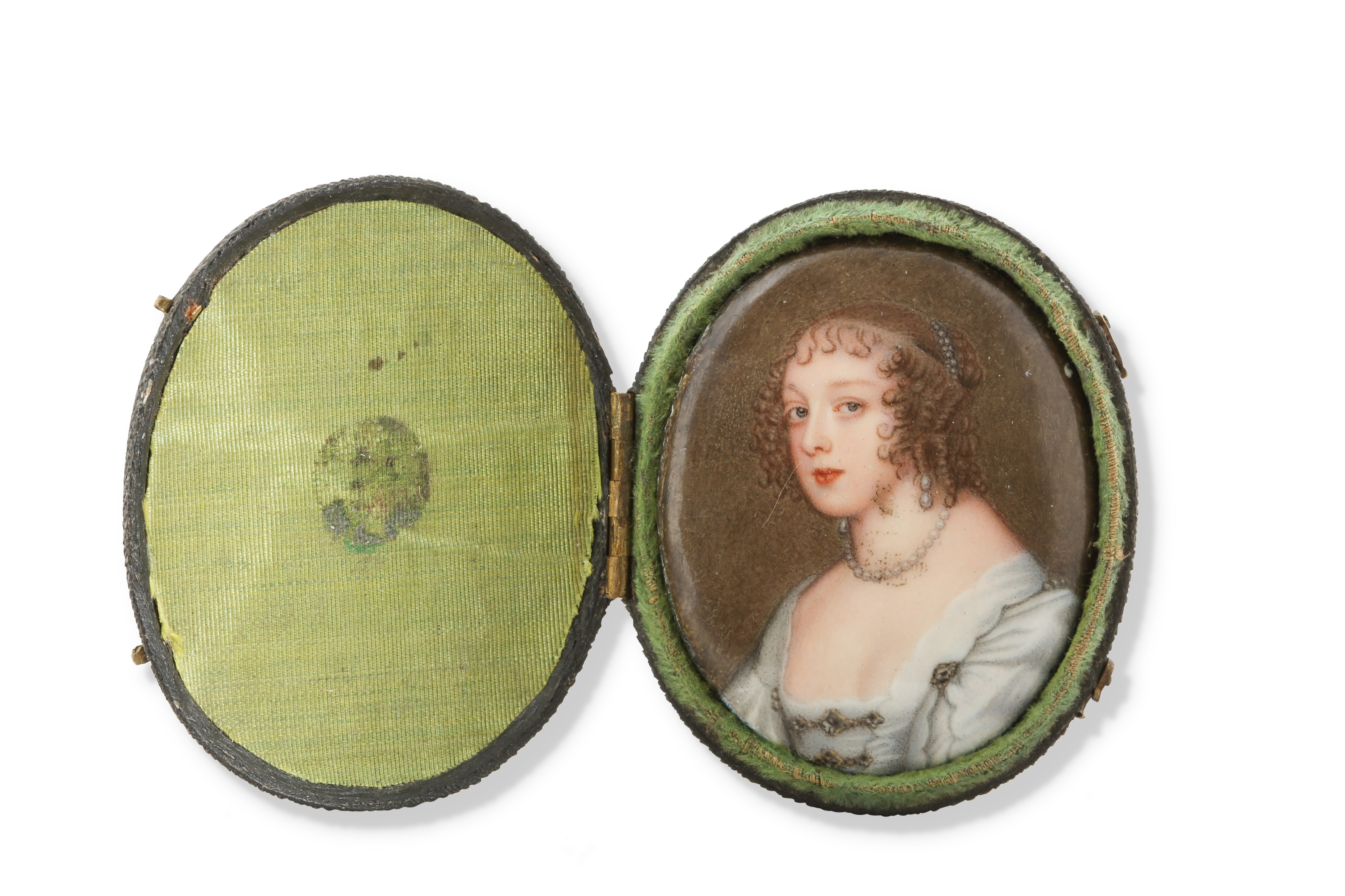 Lot 418 - MANNER OF JEAN PETITOT Portrait miniature of