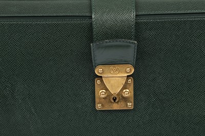 Lot 136 - Louis Vuitton Epicea Green Taiga Pilot Case