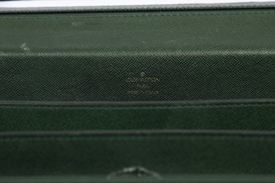 Lot 136 - Louis Vuitton Epicea Green Taiga Pilot Case