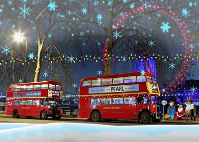 Lot 20 - Christmas lights tour for forty on a Routemaster London bus