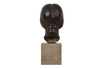 Lot 67 - AN EARLY 20TH CENTURY PATINATED BRONZE BUST OF A YOUNG WOMAN BY HERBERT WILLIAM PALLISER (BRITISH 1883-1963)