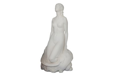Lot 70 - A LARGE EARLY 20TH CENTURY PAINTED PLASTER FIGURE OF A MERMAID BY RICHARD LOUIS GARBE RA (BRITISH 1876-1957)