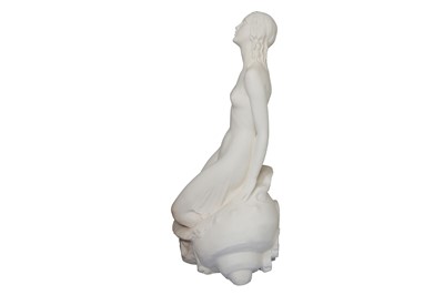 Lot 70 - A LARGE EARLY 20TH CENTURY PAINTED PLASTER FIGURE OF A MERMAID BY RICHARD LOUIS GARBE RA (BRITISH 1876-1957)