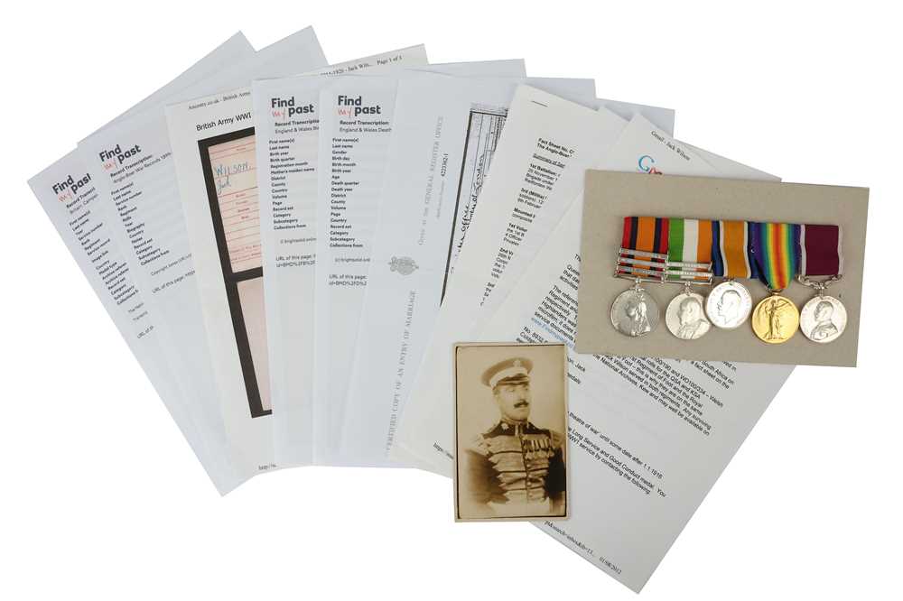 Lot 366 - A set of Boer war and WWI medals