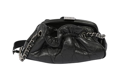 Lot 501 - Chanel Black Pleated Pouch Bag