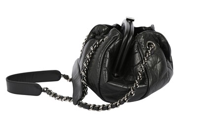 Lot 501 - Chanel Black Pleated Pouch Bag