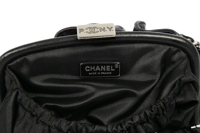 Lot 501 - Chanel Black Pleated Pouch Bag