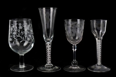 Lot 244 - Two 18th Century drinking glasses