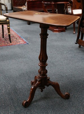 Lot 67 - A Victorian rectangular "snap" topped pedestal...