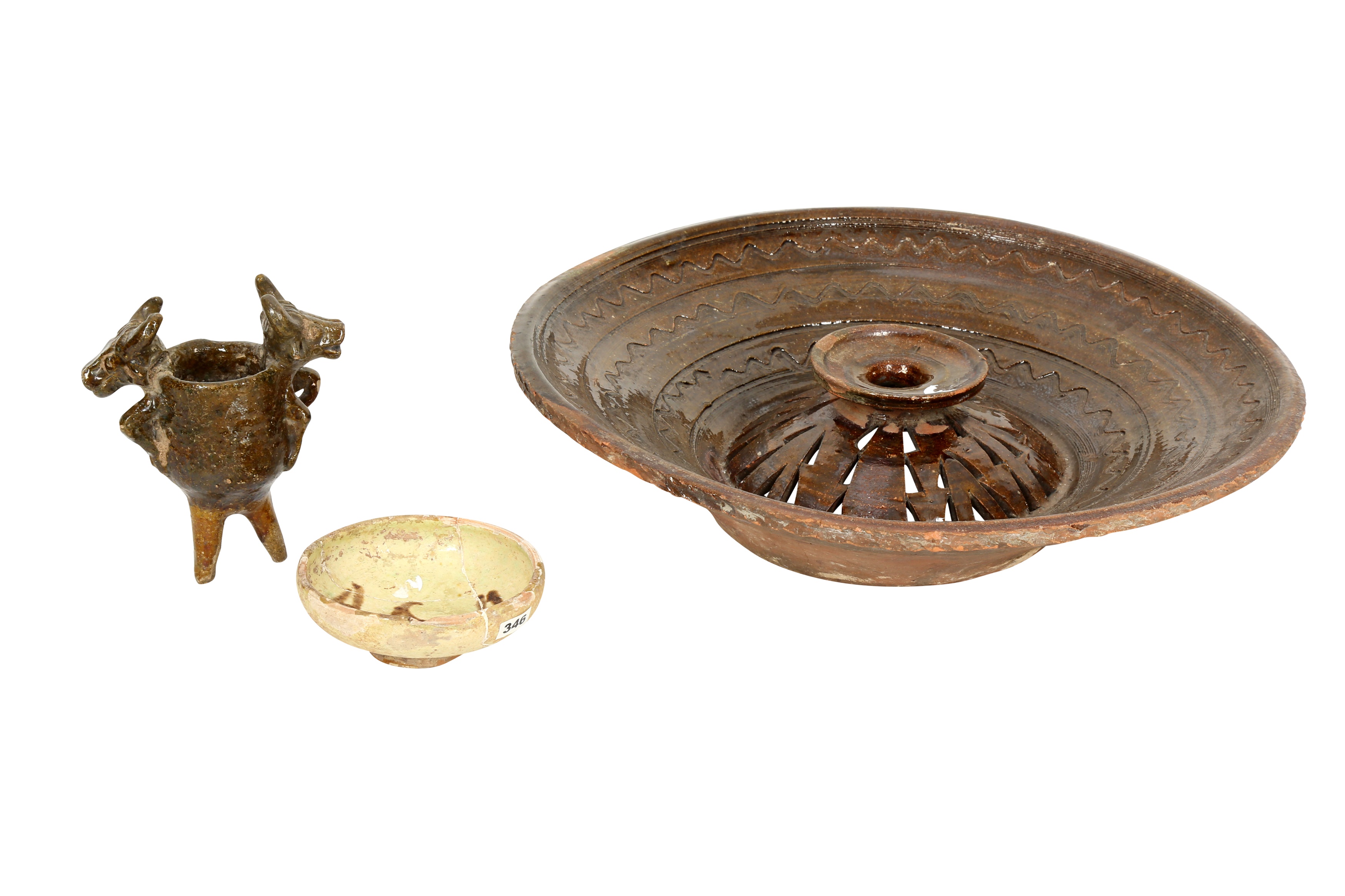Muslim Rug Pottery Lot 335 - Three Examples of Early Islamic Pottery