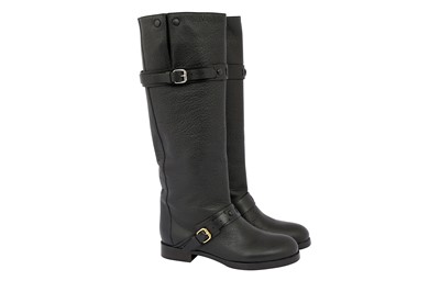 Lot 560 - Chloe Black Prince Knee High Boot - Size 36.5