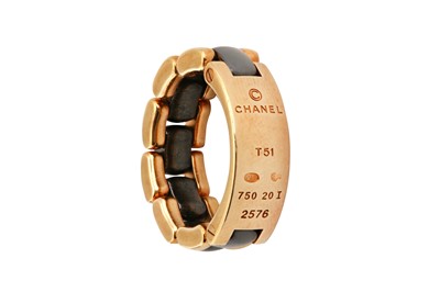 Lot 68 - A hematite 'Ultra' ring, by Chanel
