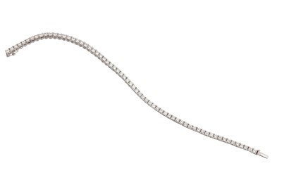 Lot 155 - A diamond line bracelet