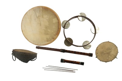 Lot 339 - A COLLECTION OF NEAR EASTERN AND NORTH AFRICAN MUSICAL INSTRUMENTS, 20TH CENTURY