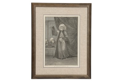 Lot 815 - TWO LITHOGRAPHED PLATES: THE MUFTI AND THE NOBLEMAN