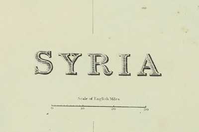 Lot 905 - A 19TH CENTURY ENGRAVED MAP OF SYRIA BY G.R CRUCHLEY