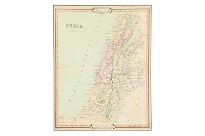 Lot 905 - A 19TH CENTURY ENGRAVED MAP OF SYRIA BY G.R CRUCHLEY