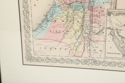 Lot 892 - AN ENGRAVED MAP OF PALESTINE BY J.H COLTON