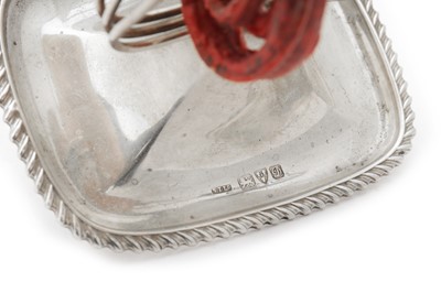 Lot 74 - An Edwardian sterling silver wax jack, Chester 1904 by Stokes & Ireland Ltd