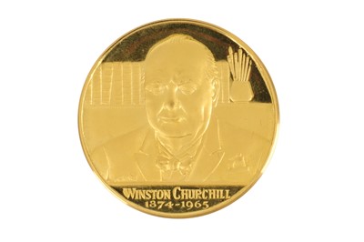 Lot 154 - Spink & Sons. Sir Winston Churchill (1874-1965) a gold commemorative medal
