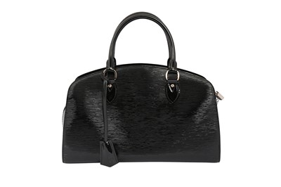 Lot 1296 - Louis Vuitton Black Electric Epi Jasmin Bag