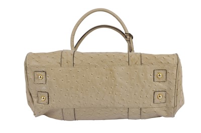 Lot 495 - Mulberry Stone Ostrich Bayswater Bag