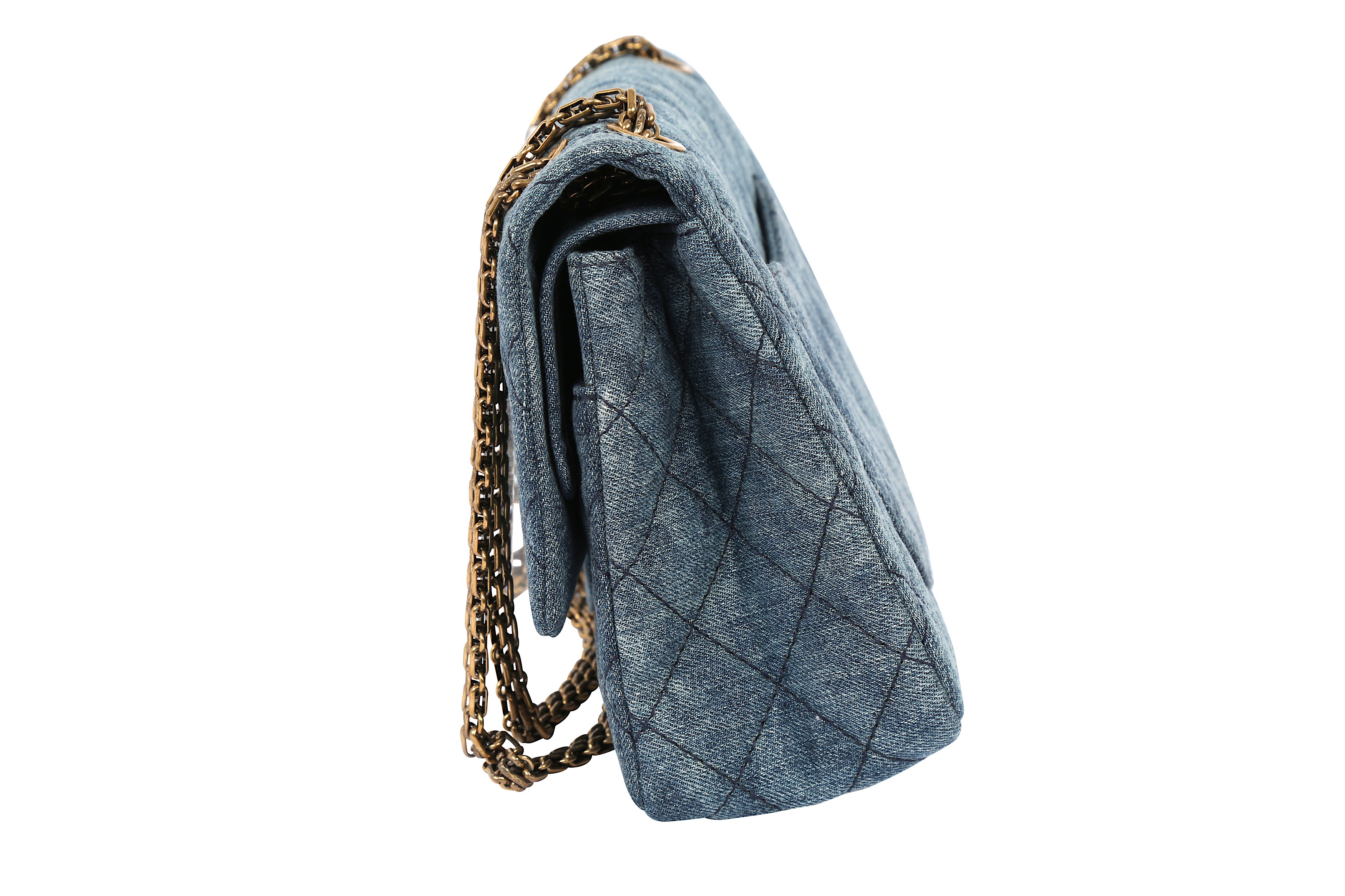 CHANEL, Bags, Chanel Classic Denim Reissue 226 Quilted Double Flap Bag