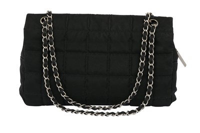 Lot 503 - Chanel Black Chocolate Bar Flap Bag