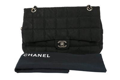 Lot 503 - Chanel Black Chocolate Bar Flap Bag