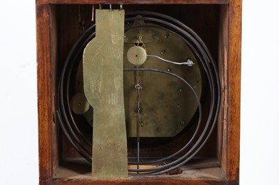 Lot 40 - AN EALRY 19TH CENTURY GILT BRONZE MOUNTED WALNUT BIEDERMEIER MANTEL CLOCK