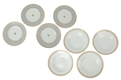 Lot 241 - A set of four large Hermes Mosaique Au 24 porcelain plates