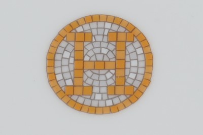 Lot 241 - A set of four large Hermes Mosaique Au 24 porcelain plates