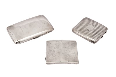 Lot 38 - A mixed group of sterling silver cigarette cases