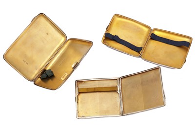 Lot 38 - A mixed group of sterling silver cigarette cases