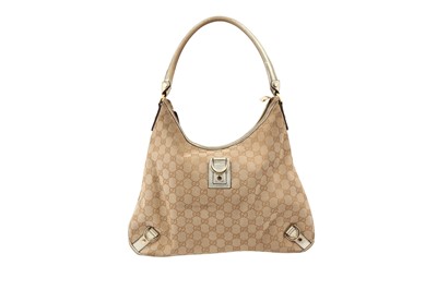 Lot 167 - Gucci Beige Monogram D Ring Shoulder Bag