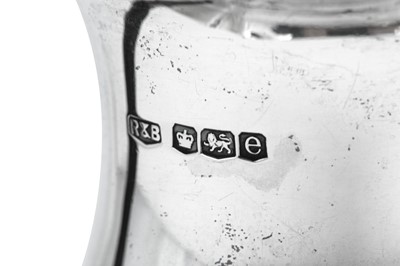 Lot 340 - A George V sterling silver hot water pot, Sheffield 1922 by Roberts & Belk