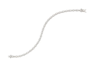 Lot 233 - A diamond line bracelet