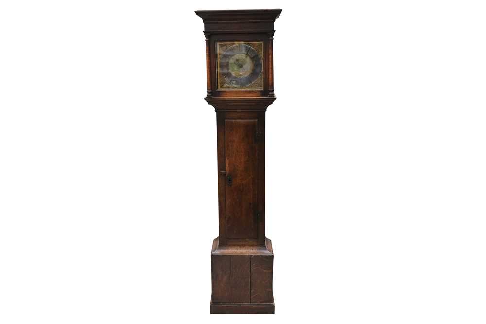 Lot 372 - AMENDED - A mid 18th century English oak longcase clock
