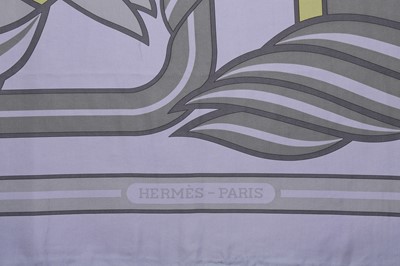 Lot 53 - Hermes 'Quadridge' Surteint Dip Dye Silk Scarf