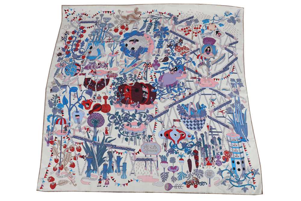 Lot 513 - Hermes 'Le Potager Extraordinaire' Silk Scarf