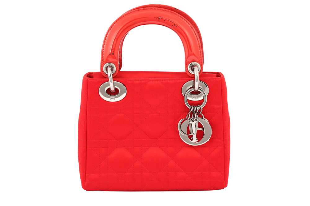Lot 4 - Christian Dior Red Mini Lady Dior Bag