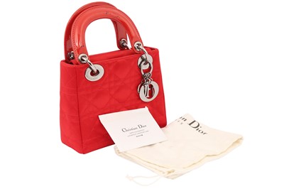 Lot 4 - Christian Dior Red Mini Lady Dior Bag