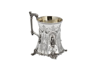 Lot 374 - A Victorian sterling silver mug, London 1847 by William Brown