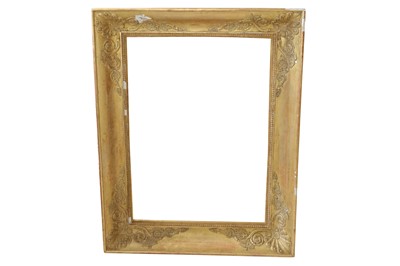 Lot 268 - A FRENCH 19TH CENTURY GILDED COMPOSITION CHARLES X FRAME